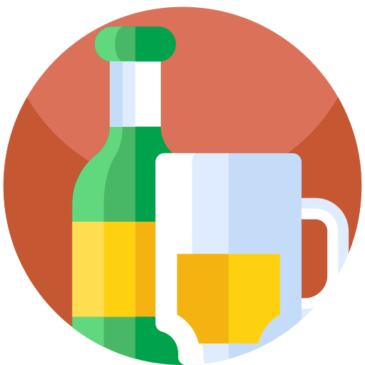 cerveza Geometric Flat Circular Flat icono