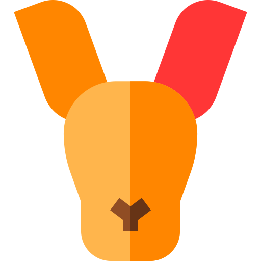 Kangaroo Basic Straight Flat icon