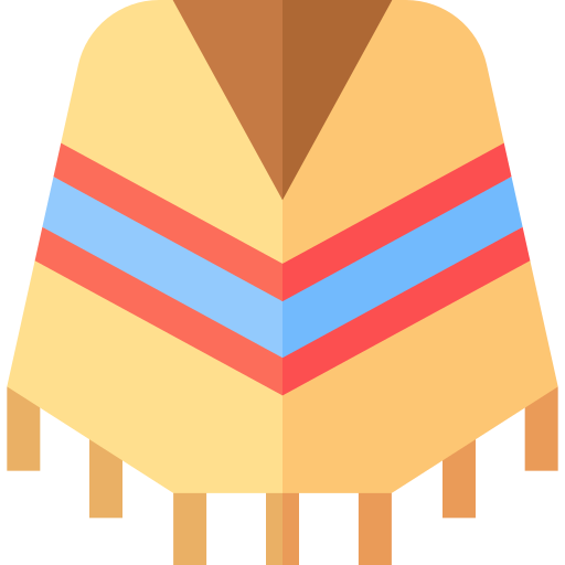 poncho Basic Straight Flat icono