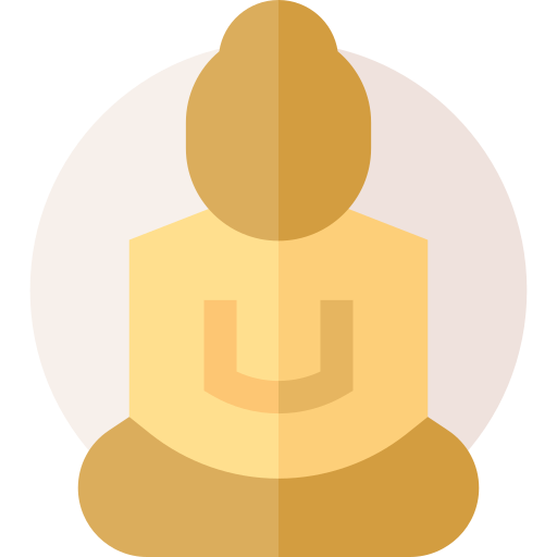 Buddha Basic Straight Flat icon