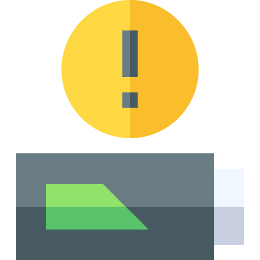 Battery Basic Straight Flat icon