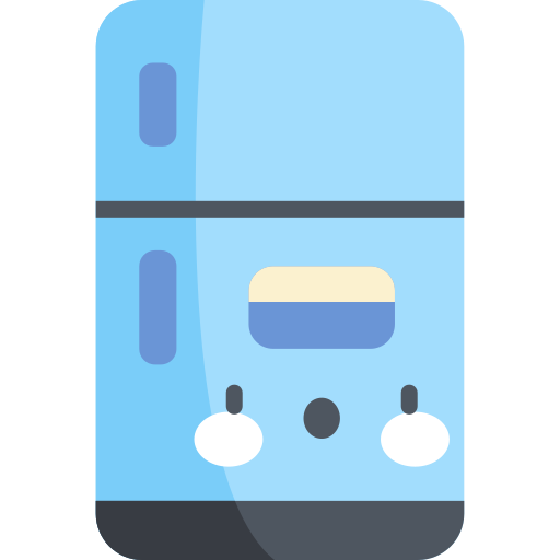 refrigerador Kawaii Flat icono
