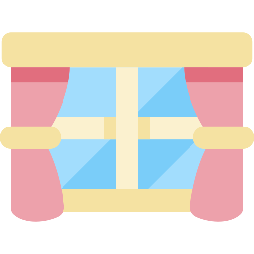 Window Kawaii Flat icon