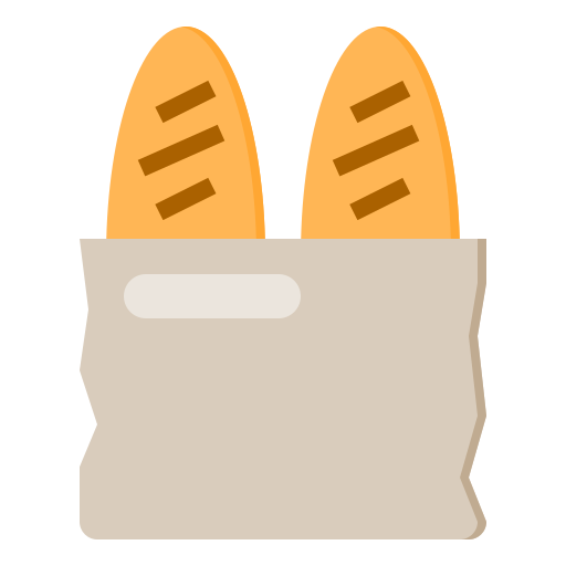 Baguettes Payungkead Flat icon