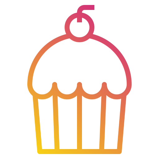 Muffin Payungkead Gradient icon