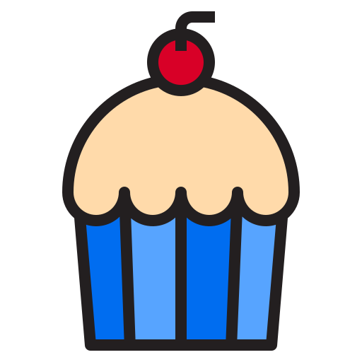 muffin Payungkead Lineal Color icon