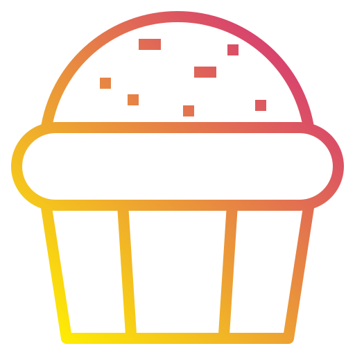 Cup cake Payungkead Gradient icon