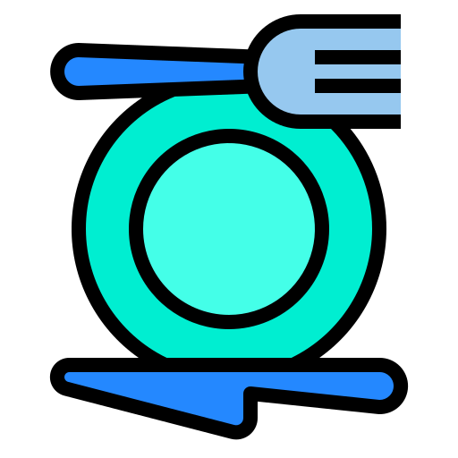 Kitchenware Payungkead Lineal Color icon