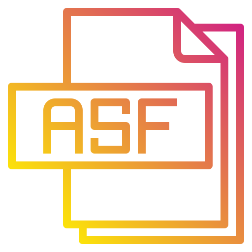 asf 파일 Payungkead Gradient icon