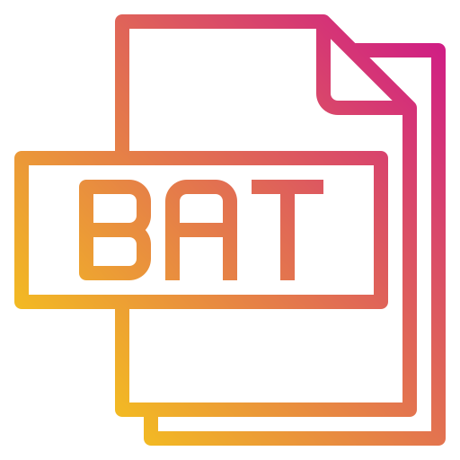 archivo bat Payungkead Gradient icono