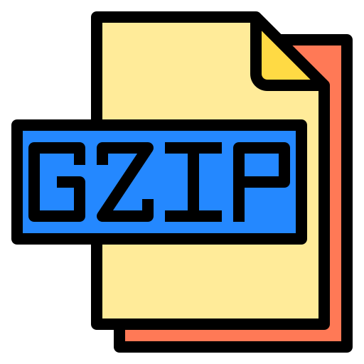 arquivo gzip Payungkead Lineal Color Ícone