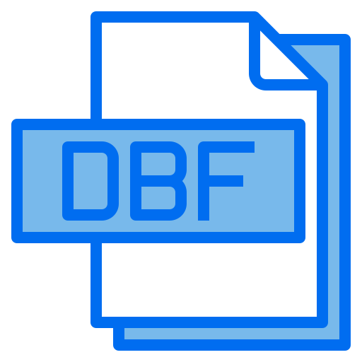 dbf 파일 Payungkead Blue icon