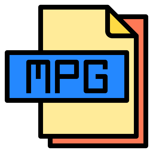 archivo mpg Payungkead Lineal Color icono