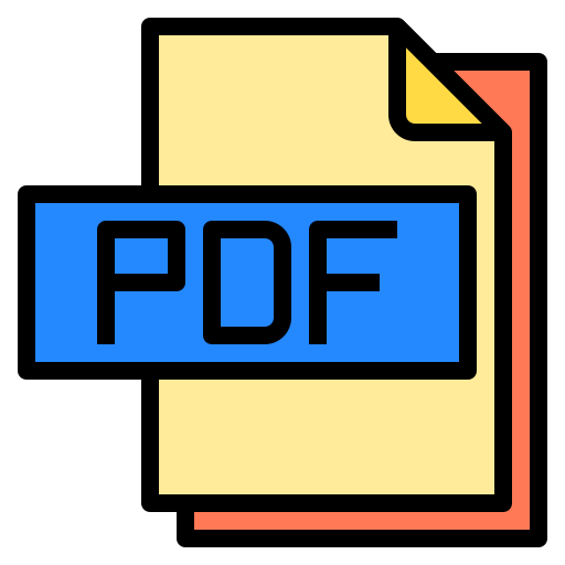 pdf 파일 Payungkead Lineal Color icon
