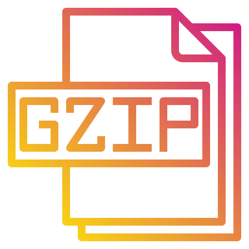 gzip 파일 Payungkead Gradient icon