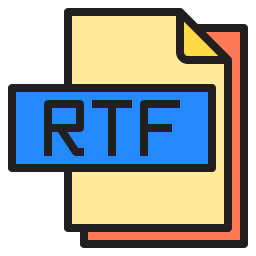 rtf 파일 Payungkead Lineal Color icon