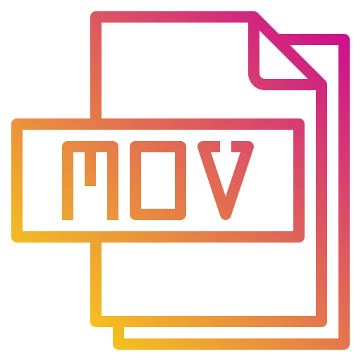 Mov file Payungkead Gradient icon