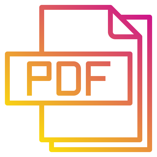 pdf bestand Payungkead Gradient icoon