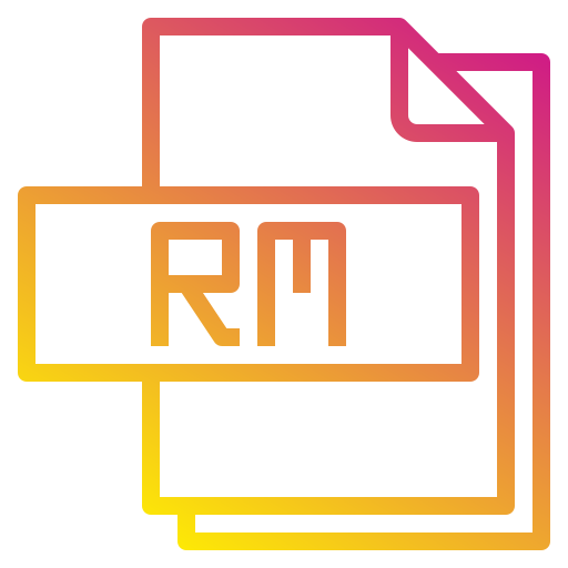 rm 파일 Payungkead Gradient icon