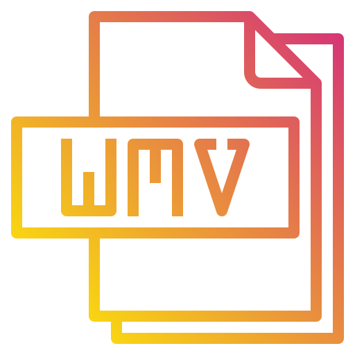 Wmv file Payungkead Gradient icon
