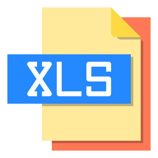 formato de archivo xls Payungkead Flat icono