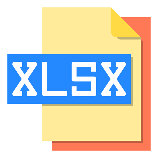 xlsx-formaat Payungkead Flat icoon