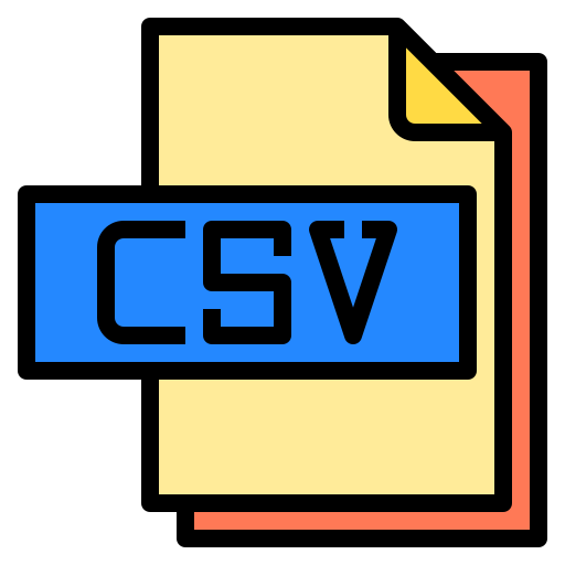 Csv file Payungkead Lineal Color icon