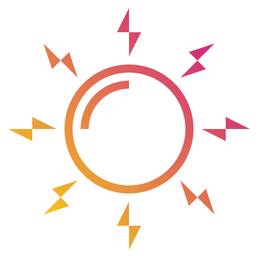 słońce Payungkead Gradient ikona