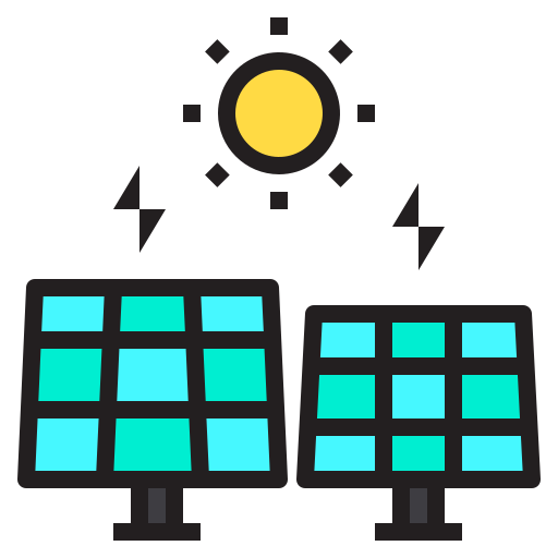 energia słoneczna Payungkead Lineal Color ikona