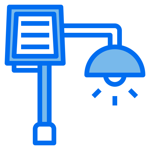Street light Payungkead Blue icon