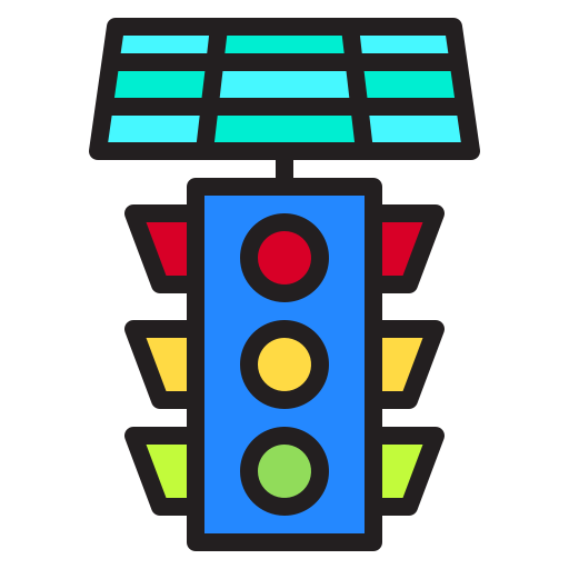 信号機 Payungkead Lineal Color icon