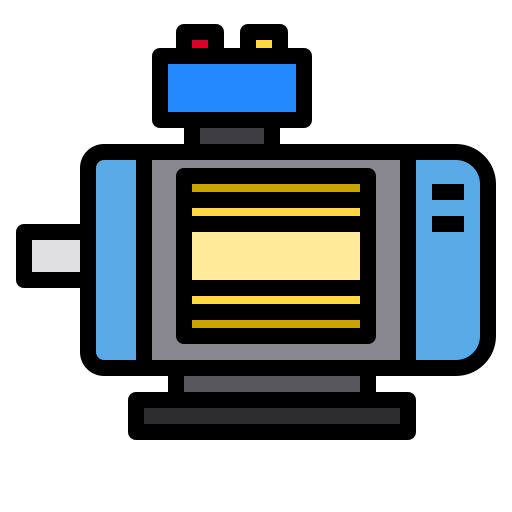 전기 모터 Payungkead Lineal Color icon