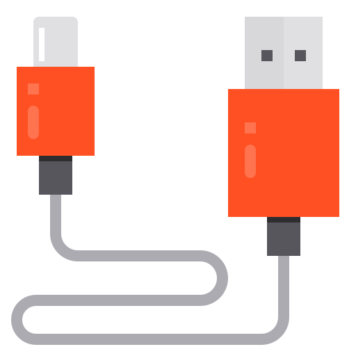 Usb cable Payungkead Flat icon