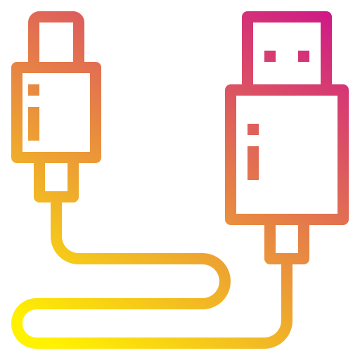 Usb cable Payungkead Gradient icon