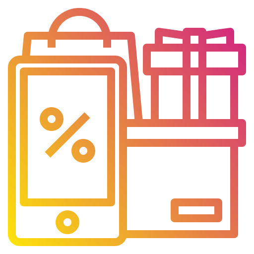 Shopping Payungkead Gradient icon
