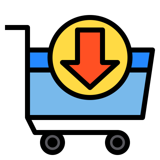 Cart Payungkead Lineal Color icon