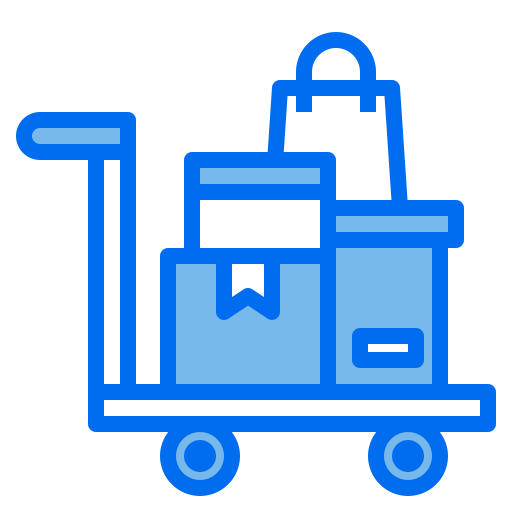 Cart Payungkead Blue icon