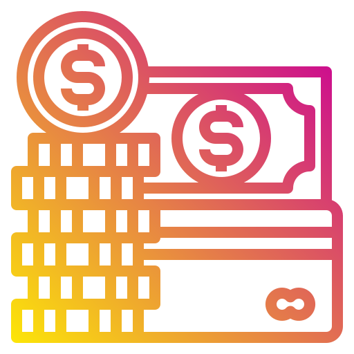 pile di monete Payungkead Gradient icona