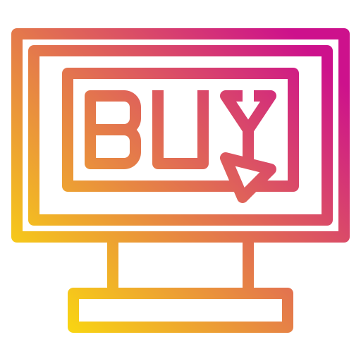 온라인 쇼핑 Payungkead Gradient icon