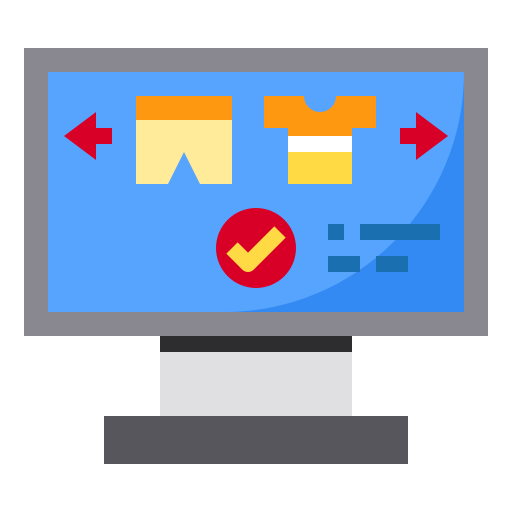 온라인 쇼핑 Payungkead Flat icon