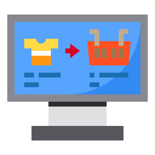 온라인 쇼핑 Payungkead Flat icon