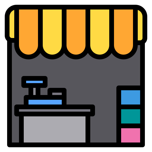 Shopping store Payungkead Lineal Color icon