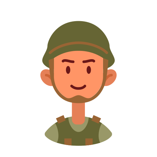 Żołnierz Generic Flat ikona