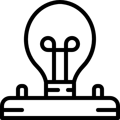 Light bulb Basic Miscellany Lineal icon