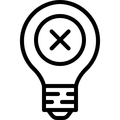Light bulb Basic Miscellany Lineal icon