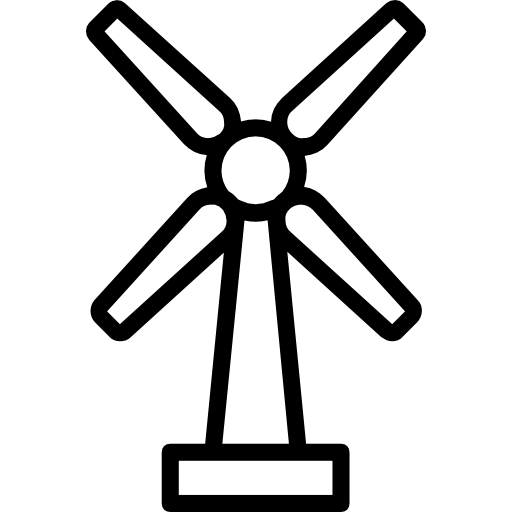 Énergie éolienne Basic Miscellany Lineal Icône