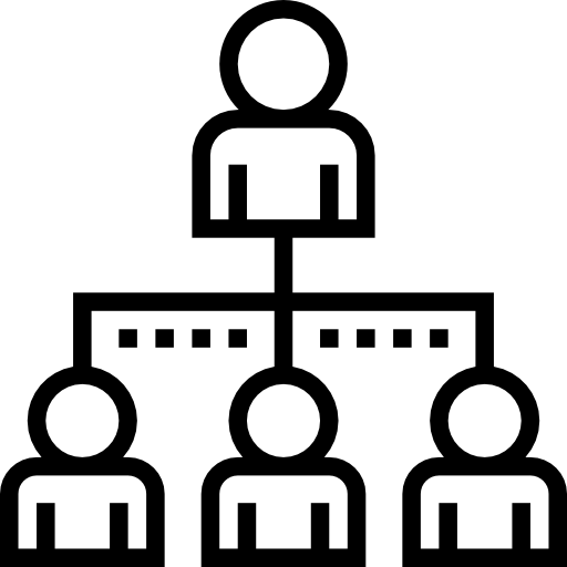hierarchische struktur Meticulous Line icon