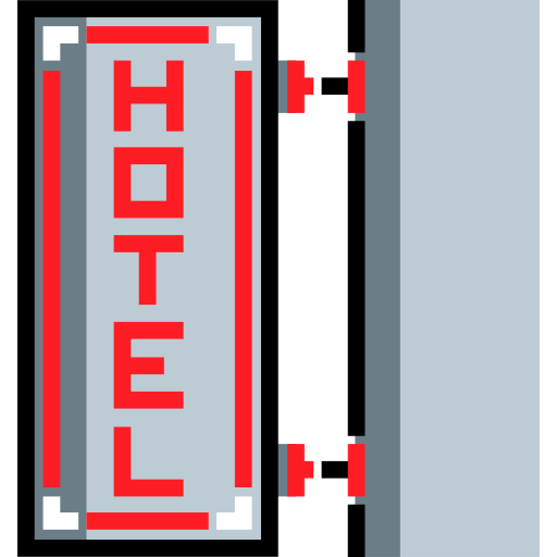 hotel Detailed Straight Lineal color ikona