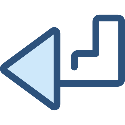 Diagonal arrow Monochrome Blue icon