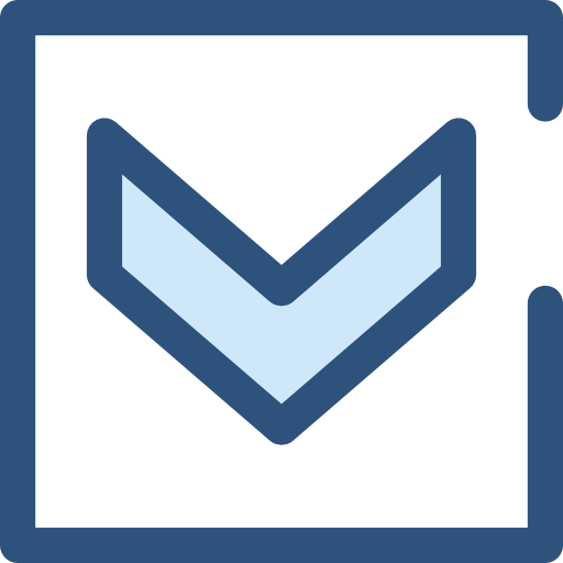 Chevron Monochrome Blue icon